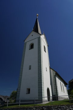 Gösselsdorf, Eberndorf, Kirche, Kirchturm, Spätgotisch, Romanisch, Barock, Filialkirche