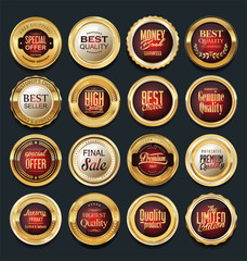 Luxury  golden design elements collection