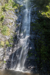 Fototapeta na wymiar Waterfall near Coroico in Yungas mountains, Bolivia