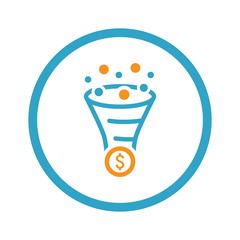 Conversion Rate Optimisation Icon. Business Concept. Flat Design