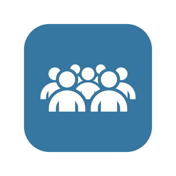 Groupe of People Icon. Business Concept. Flat Design.