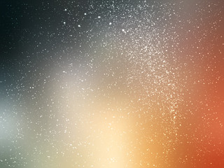 Space vector background with stars. Universe illustration. Colored cosmos backdrop with stars claster.