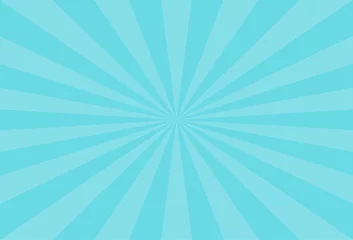 Fotobehang Retro rays comic blue background raster gradient halftone pop art style © iiierlok_xolms