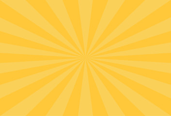 Retro rays comic yellow background raster gradient halftone pop art style