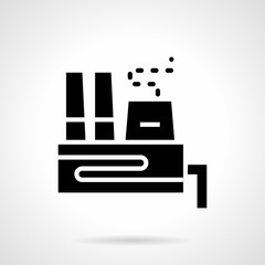 Glyph style vector icon for power plant