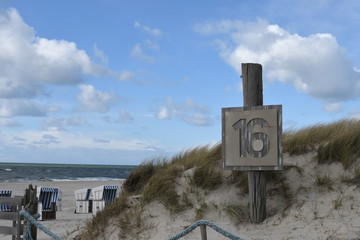 Sylt, April 2017: Beach at Buhne 16