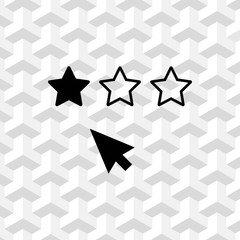 rating icon stock vector illustration flat design