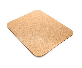 Blank mouse pad on white background
