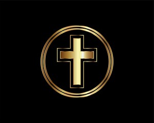 Fototapeta premium Gold Cross