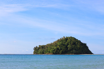 Naklejka premium Kelambu beach borneo malaysia