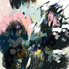 Obrazy na Plexi  Abstrakcyjne tło wypryskami w stylu grunge