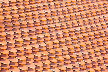 Thai traditional roof tiles background