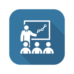 Training Icon. Business Concept. Flat Design.