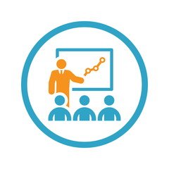 Training Icon. Business Concept. Flat Design.