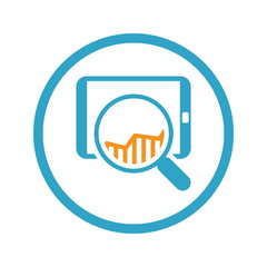 Sales Statistics Icon. Business Concept.