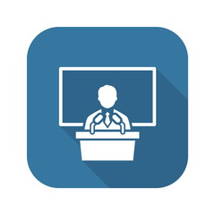 Training Icon. Business Concept. Flat Design.