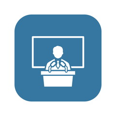 Training Icon. Business Concept. Flat Design.