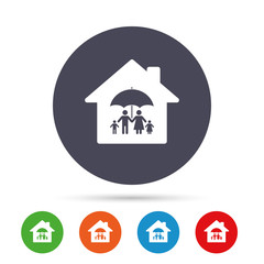 Complete family home insurance icon.
