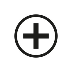 Plus vector icon