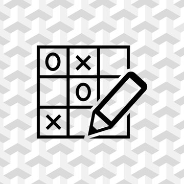 recommend clip art: TIC TAC toe icon stock vector illustration flat design