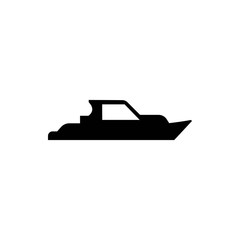 boat icon vector illustration. Flat design style