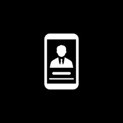 Partner Profile Icon. Business Concept. Flat Design.