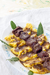 Polenta with wild boar stew