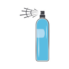 perfume isolated logotype on white background