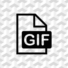 gif icon stock vector illustration flat design