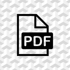 pdf icon stock vector illustration flat design