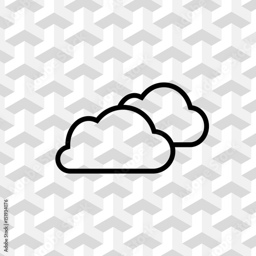 "cloud icon stock vector illustration flat design" fichier vectoriel