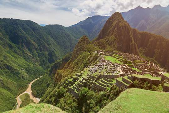 Machu Picchu ancient mountain town