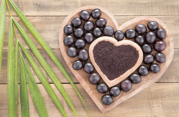 Acai amazonian fruit (Euterpe oleracea)