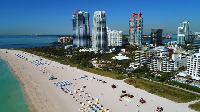 Aerial video May 2017 Miami Beach