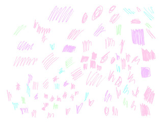 doodle brush sketch pastel color background