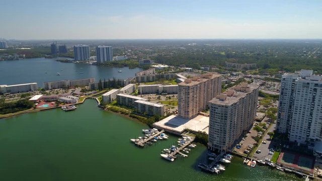 Aerial video residential Aventura Florida