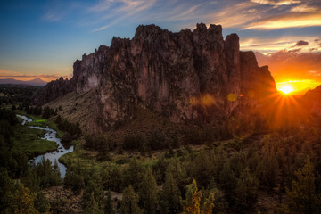 Sunset at Smith Rock