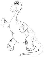 Animal outline for brachiosaurus