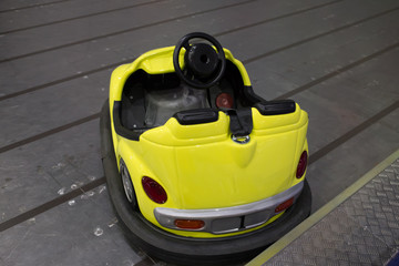 Fototapeta premium Baby car in the amusement park ride