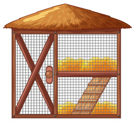 Chicken coop with no chicken © GraphicsRF