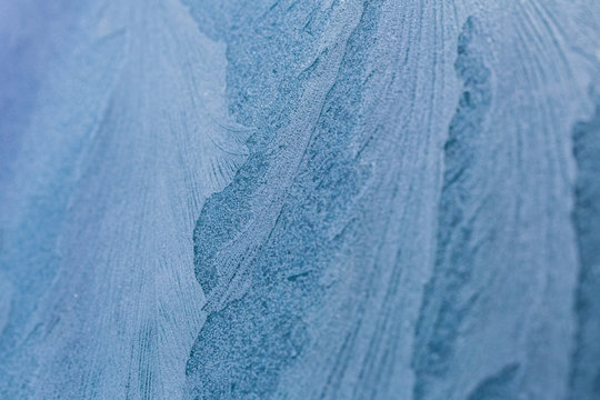 Ice on a windshield