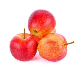 Apples on a white background