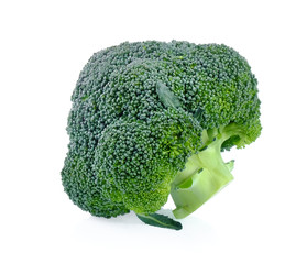 Broccoli on white background