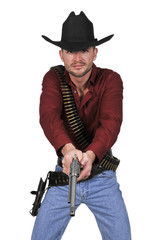 Handsome cowboy man