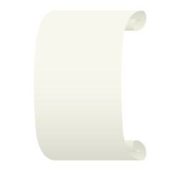 Scroll on a white background.