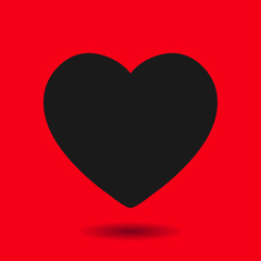 Valentine heart symbol. Sign of love. Enhance content rating.