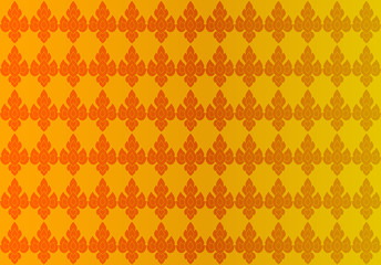 Golden Thai vintage pattern vector abstract background