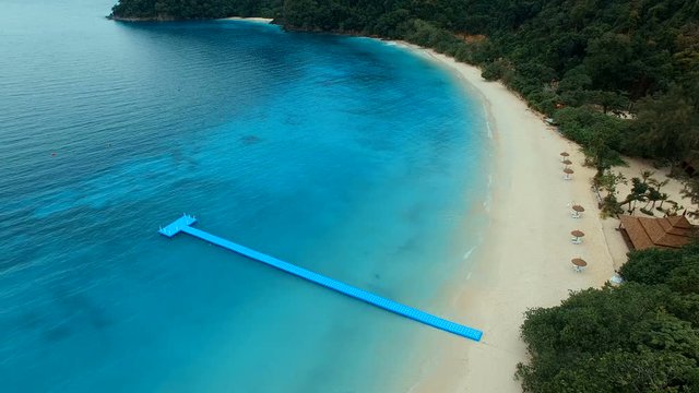 aerial view of nyaugh oo phee island andaman sea myanmar