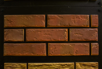 Texture red bricks
