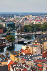 Fototapeta na wymiar City of Wroclaw From Above